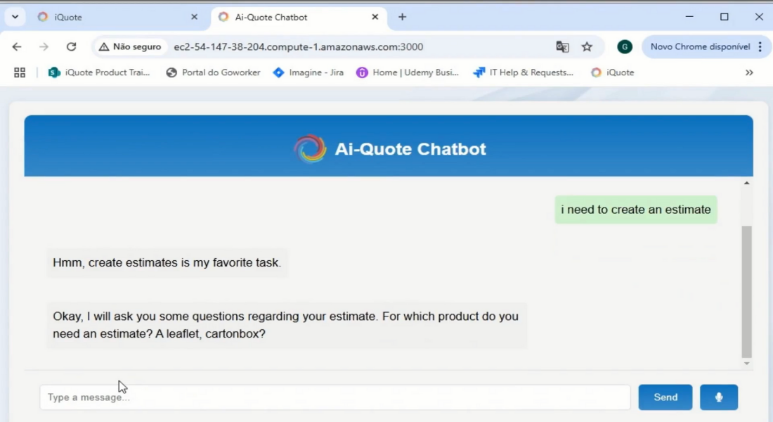 Print ePS Labs - iQuote Smart Chatbot
