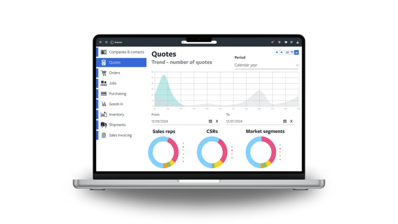 Nubium Print MIS Software | Cloud Based Print Management System